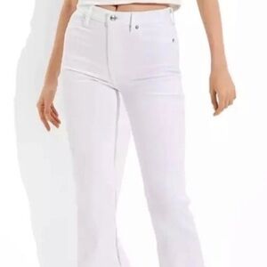 American Eagle Outfitters Cream Stretch Pants